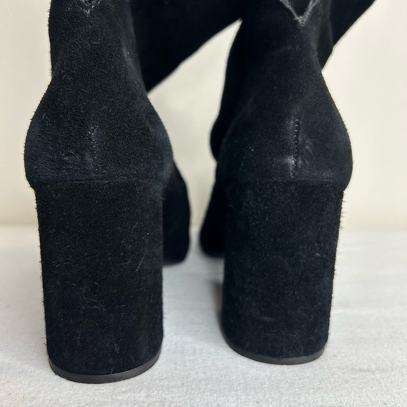 Matisse Black Suede Heeled Boots - Picture 6 of 9